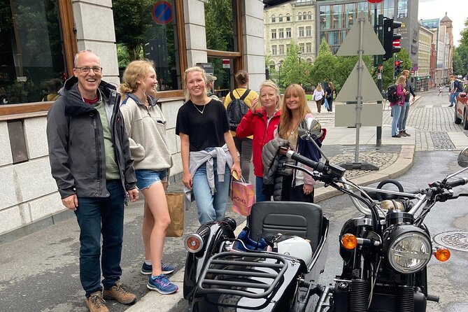 2hr Retro Motorcycle Sidecar Oslo Highlights Tour - From Karl Johans gate to the Royal Palace