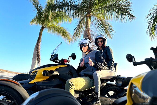 3 wheels motorcycle Coast Tour - Ryker - Gran Canaria Maspalomas - Riding through Puerto Rico without a long stop