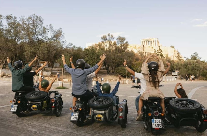 Acropolis of Athens: 60′ Tour in a Vintage Motorcycle - Monastiraki in about ten minutes