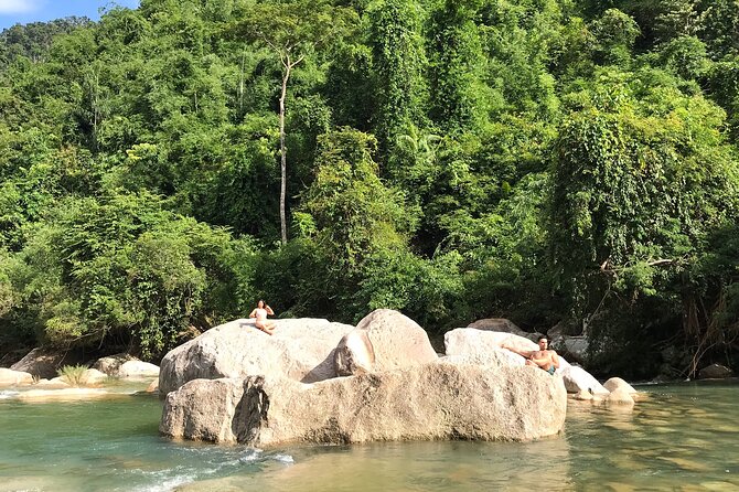 Ba Ho Waterfall and Countryside Guided Motorcycle Tour - Wooden bridges, rice fields, and village roads