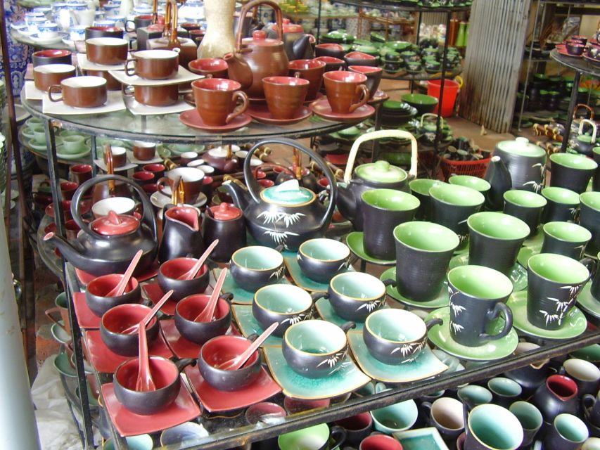 Bat Trang Pottery ancient village by Motorbike - Making your own ceramic item