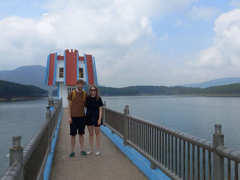 Dalat Countryside Motorbike Day Tour–Coffee Farms & Pagodas - Linh An Pagoda and the closed Elephant Waterfall