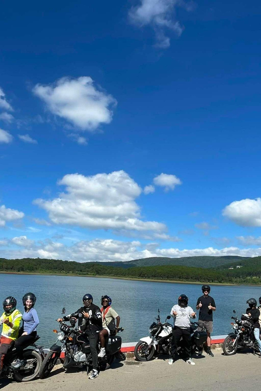 DALAT EASY RIDER GROUP TOUR - PONGOUR FALL - SILK- COFFEE.. - Tuyen Lam Lake starts the morning quietly