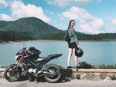 MOTORBIKE TOUR TO PONGOUR FALLS- SILK- COFFEE FARM