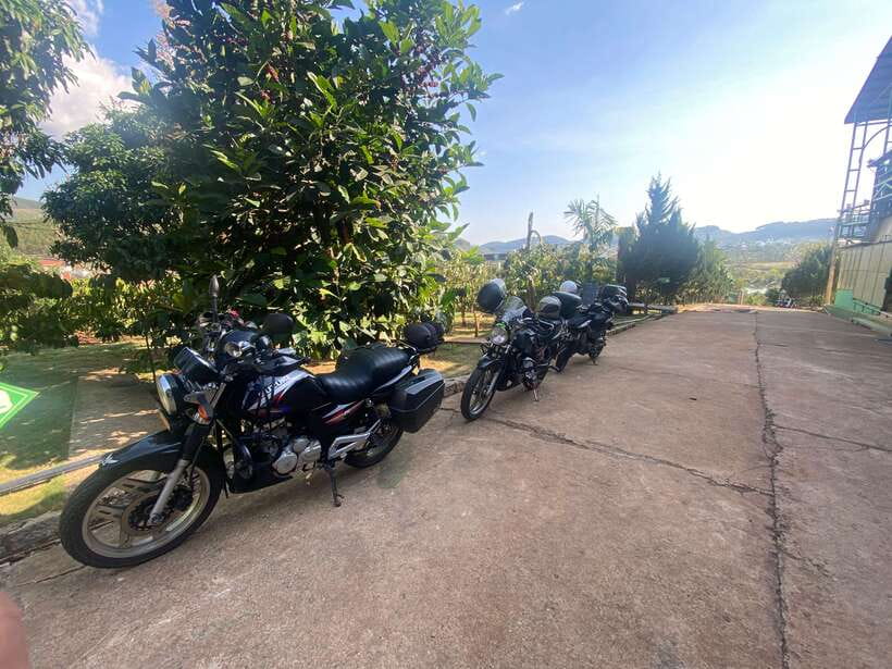 Dalat motorcycle trips - Elephant Waterfall is the day’s biggest natural stop