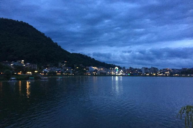 Evening Roaming to North Lakeside with Motorcycle - Phewa Tal at evening light