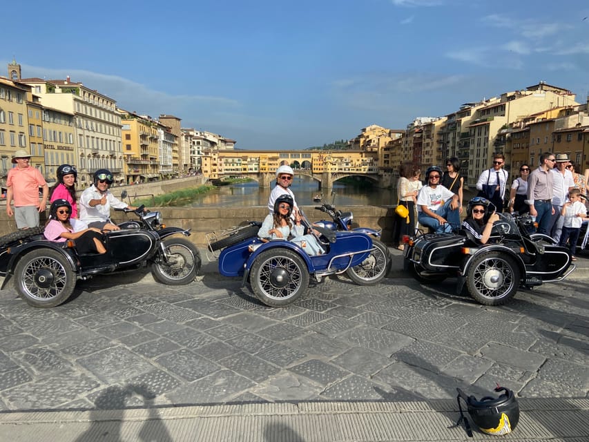 Florence Vintage Motorcycle Sidecar ride - Morning or Sunset - San Miniato al Monte and the Porte Sante cemetery