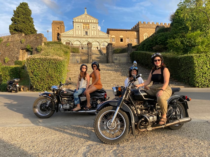 Florence Vintage Motorcycle Sidecar ride - Morning or Sunset - Price, group size, and overall value