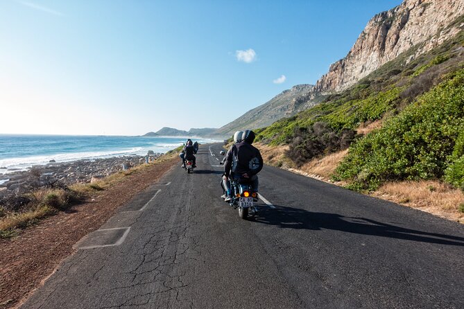 Full Day Cape Peninsula Motorcycle Tour on a Royal Enfield - Chapman’s Peak starts the scenic riding