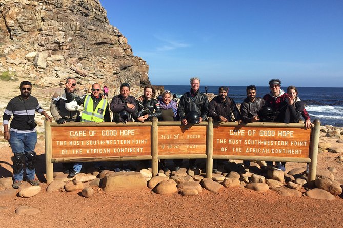 Full Day Cape Peninsula Motorcycle Tour on a Royal Enfield - Boulders Beach and the African penguins
