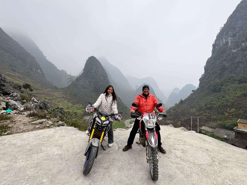 Ha Giang Loop 4 days luxury motorbike tour with easy driver - Day one: Thai An Waterfall and Du Gia Village