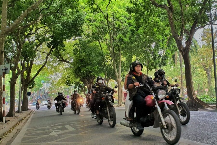 Hanoi Food, Culture, Sightseeing & Fun By Vintage Motorbike - Seeing Ho Chi Minh Mausoleum and the city’s landmarks