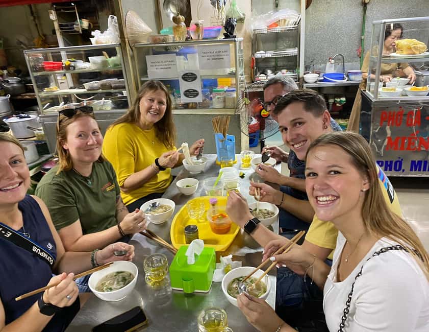 Hanoi Food Tour Visit Train Street Option Walk Motorbike Car - Eating local food while seeing daily Hanoi