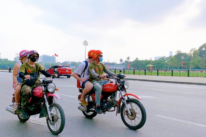 Hanoi Motorbike Tour: Hanoi HIGHTLIGHTS & HIDDEN GEMS - Ho Chi Minh Mausoleum and the city’s political heart