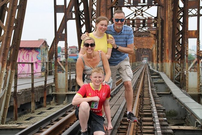Hanoi Motorbike Tours: Hanoi City Motorbike Tours Led By Women - Crossing Long Bien Bridge