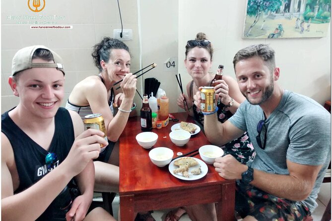 Hanoi old quarter sightseeing & street food eating by Motorcycle - Six to eight stops, with ten things to taste