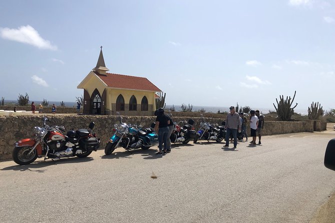 Harley-Davidson Guided Island Tours - Starting near Aruba’s northern coast and California Lighthouse
