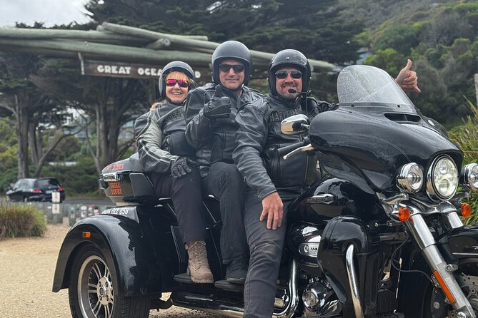 Harley Davidson Trike Tour of Melbourne - The Shrine of Remembrance on St Kilda Road