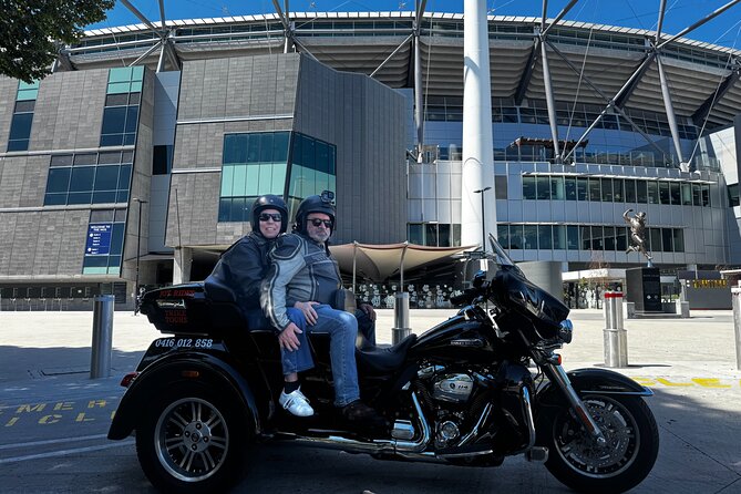 Harley Davidson Trike Tour of Melbourne - Starting at Russell Street and heading toward the bay