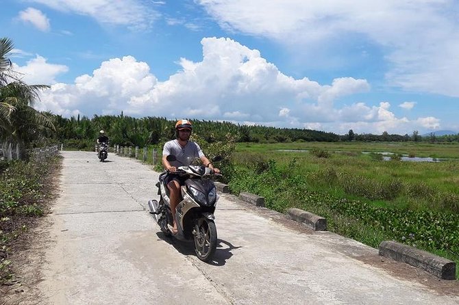 Hoi An Countryside Discovery Tour By Motorbike - Local food - Leaving Hoi An for the Thu Bon Delta