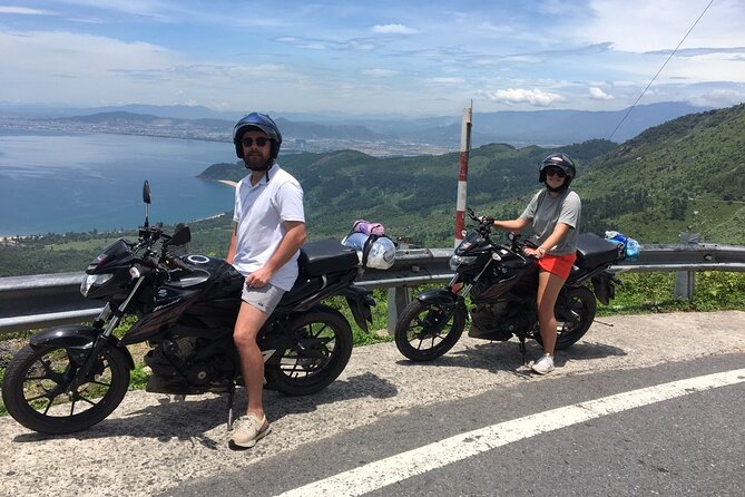 Hoi An to Hai Van pass loop with Motorbike Tour Mr Phu - Hai Van Pass at 496 meters