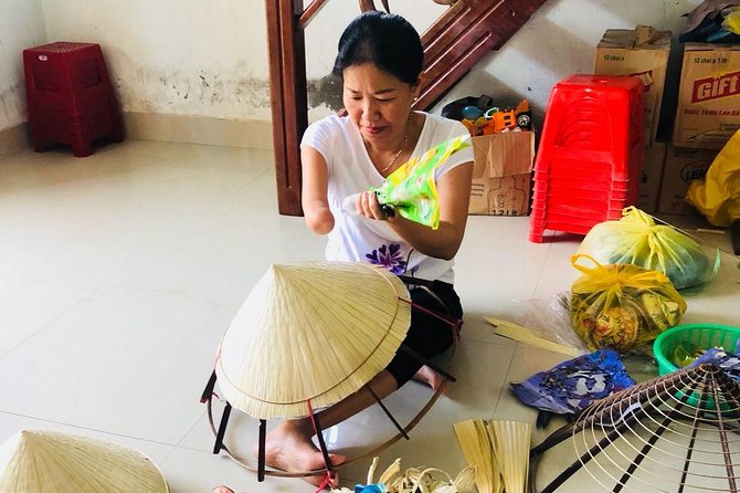 Hue Morning Countryside Motorbike Tour - Meeting Ms. Thuy and learning about conical hats