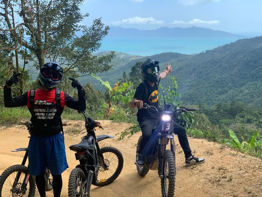 Koh Samui : Electric Motorbike trip in mountain - Three hours: jungle riding with Thai lunch