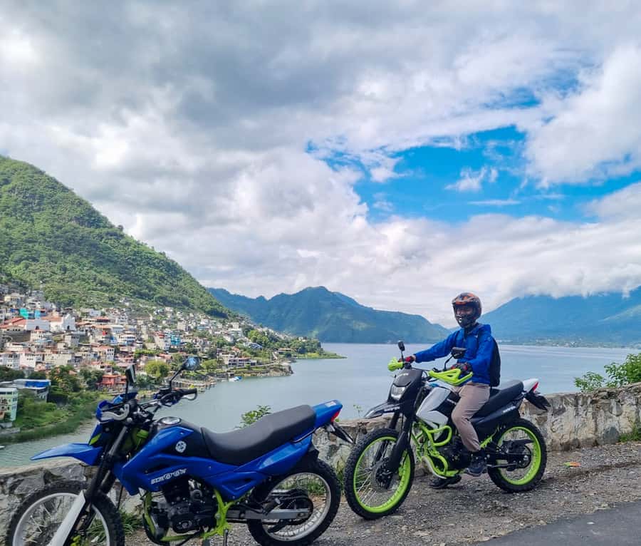 Lake Atitlán Motorcycle Adventure - Viewpoints around the lake and El Cerro de Oro