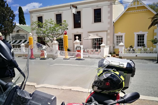 Motorbike adventures on a dual purpose motorbike in the Garden Route and Karoo. - Viewpoints are the reward for taking the bike