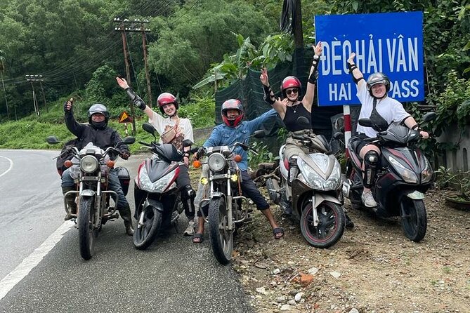 Motorbike Experience Hue to Hoi An Over Via Hai Van pass with Amazing Easy Rider - Marble Mountains adds caves and a final climb