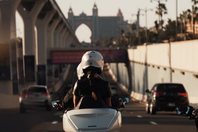Premium Passenger Motorcycle Dubai City Private Tour - Burj Al Arab closes the landmark list
