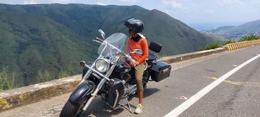 Private Tour on a 1100cc Cruiser Motorcycle - The climb to Cristo Rey is the centerpiece
