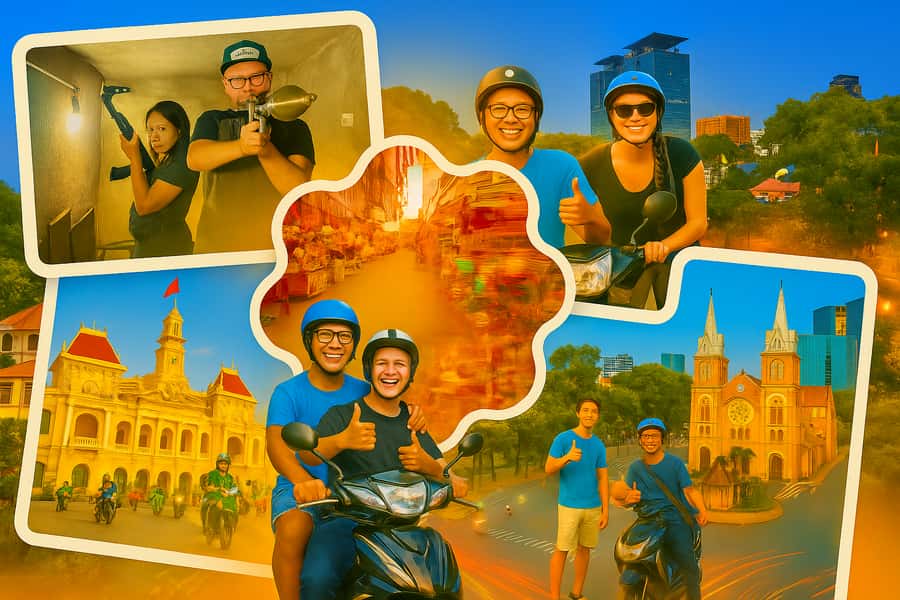 Private Tour: Visit 5 Districts In Ho Chi Minh By Motorbike - District 3: A monument, old apartments, and quieter streets