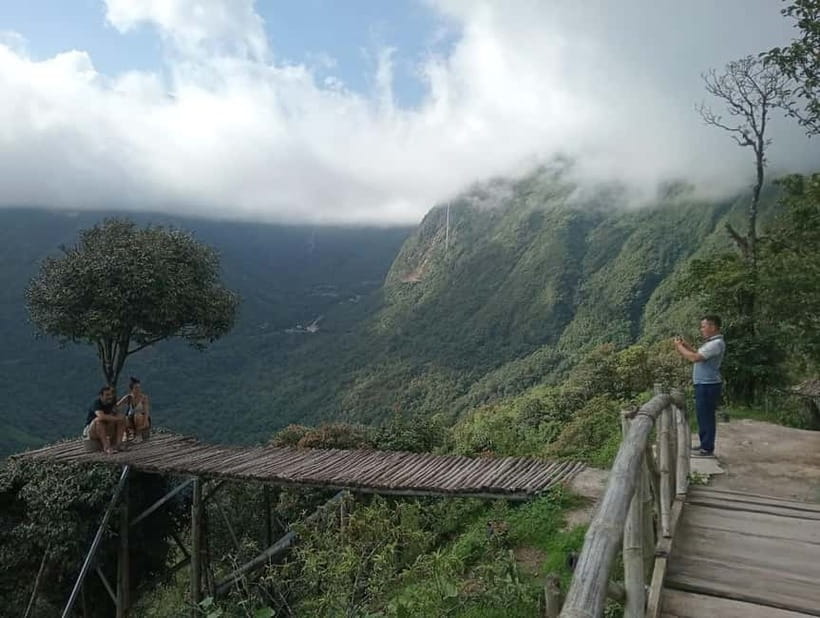 Sapa to Waterfall, Green Tea Farm with motorbike driver - Love Waterfall and the forest setting