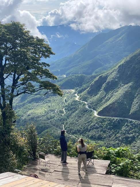 Sapa to Waterfall, Green Tea Farm with motorbike driver - Thai village life beyond Sapa town