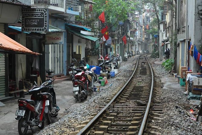 Small-group motorbike sightseeing and food tour in Hanoi - Flag Tower and the Northern Gate