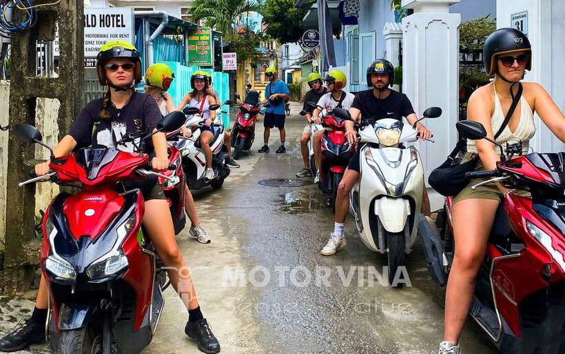 Top Gear Hai Van Pass Motorbike Adventure - by Motorvina - Leaving Hue through Thanh Toan’s countryside
