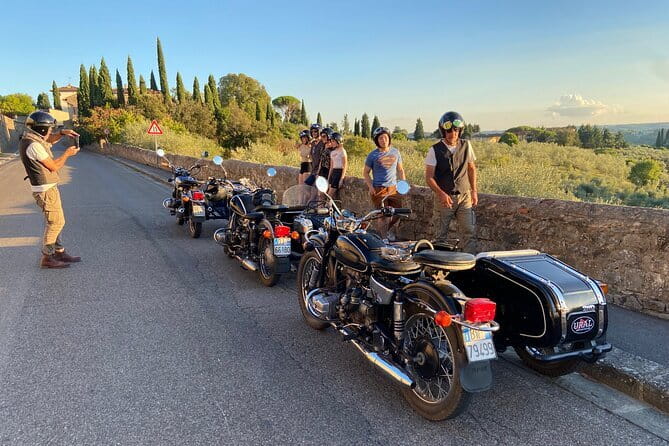Vintage Sidecar Motorcycle Tour of Florence - The Highlights of the City - San Miniato al Monte, a brief hilltop pause