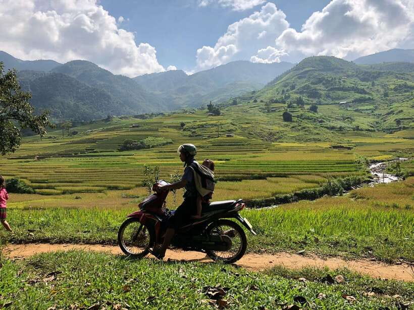 Visit all place in Sa Pa with easy riders - Silver Waterfall and its cold mountain air